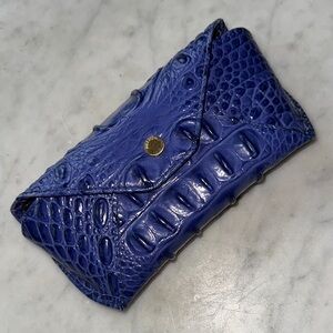 Brahmin Veronica Blue Sapphire Glasses Case